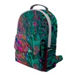 Green Pour Flap Pocket Backpack (Large)