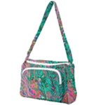 Green Pour Front Pocket Crossbody Bag