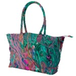 Green Pour Canvas Shoulder Bag