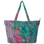 Green Pour Full Print Shoulder Bag