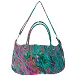 Green Pour Removable Strap Handbag