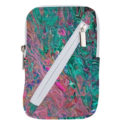 Green Pour Belt Pouch Bag (Large) from ArtsNow.com