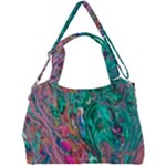 Green Pour Double Compartment Shoulder Bag