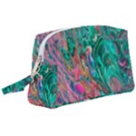 Green Pour Wristlet Pouch Bag (Large)
