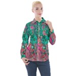 Green Pour Women s Long Sleeve Pocket Shirt