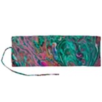 Green Pour Roll Up Canvas Pencil Holder (M)