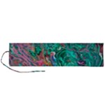 Green Pour Roll Up Canvas Pencil Holder (L)