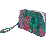 Green Pour Wristlet Pouch Bag (Small)