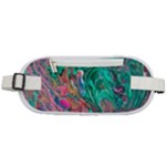 Green Pour Rounded Waist Pouch