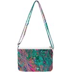 Green Pour Double Gusset Crossbody Bag