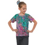 Green Pour Kids  Mesh Piece T-Shirt