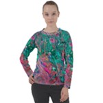 Green Pour Women s Long Sleeve Raglan T-Shirt