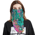 Green Pour Face Covering Bandana (Triangle)