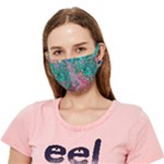 Green Pour Crease Cloth Face Mask (Adult)