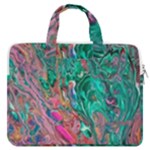 Green Pour MacBook Pro 15  Double Pocket Laptop Bag 