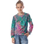 Green Pour Kids  Long Sleeve T-Shirt with Frill 