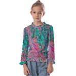 Green Pour Kids  Frill Detail T-Shirt