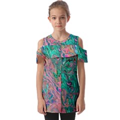 Fold Over Open Sleeve Top 