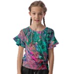 Green Pour Kids  Cut Out Flutter Sleeves