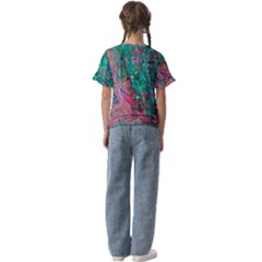 Kids  Cuff Sleeve Scrunch Bottom T-Shirt 