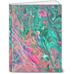 Green Pour 6  x 8  Hardcover Notebook