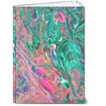 Green Pour 5  x 7  Hardcover Notebook