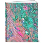 Green Pour 8  x 10  Hardcover Notebook