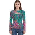 Women s Cut Out Long Sleeve T-Shirt 