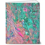 Green Pour 8  x 10  Softcover Notebook