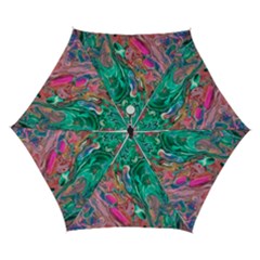 Green Pour Automatic Folding Umbrella with Case (Small) from ArtsNow.com
