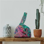 Green Pour Japanese Wrist Knot Bag