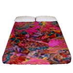 Collage  Fitted Sheet (Queen Size)