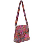 Collage  Zipper Messenger Bag