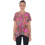 Collage  Cut Out Side Drop T-Shirt