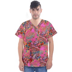 Men s V-Neck Scrub Top 