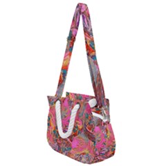 Rope Handles Shoulder Strap Bag 