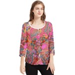 Collage  Chiffon Quarter Sleeve Blouse