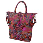 Collage  Buckle Top Tote Bag