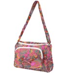 Collage  Front Pocket Crossbody Bag