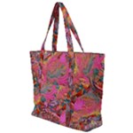 Collage  Zip Up Canvas Bag