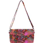 Collage  Removable Strap Clutch Bag