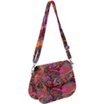 Collage  Saddle Handbag