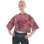Collage  Mock Neck T-Shirt