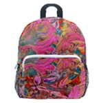 Collage  Kids  Age 5-10 Lightweight School Backpack with Side Pockets
