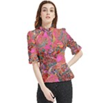Collage  Frill Neck Blouse