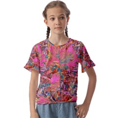 Kids  Cuff Sleeve Scrunch Bottom T-Shirt 