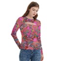 Women s Cut Out Long Sleeve T-Shirt 