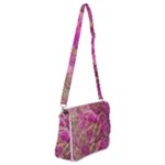 Pink blend Shoulder Bag with Back Zipper