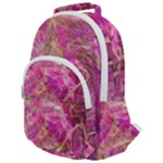 Pink blend Rounded Multi Pocket Backpack