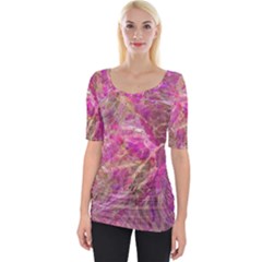 Wide Neckline T-Shirt 
